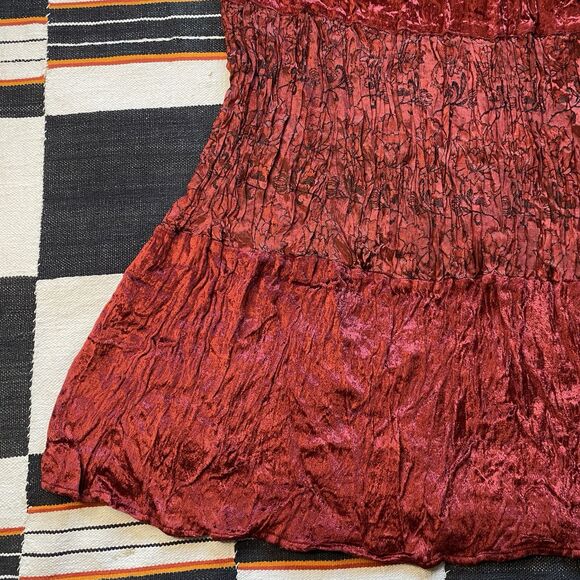 Vintage 90’s JFW Rayon Velvet Maxi Skirt. India. Whimsygoth. Goth. Boho. Small. - Picture 6 of 16